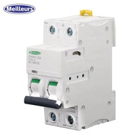IC65N tipo mejor calidad DC Mini disyuntor Solar PV MCB 2P 600V 4P 1000V 1200V 6A 10A 16A 32A 63A interruptor de Reinicio Manual de viaje