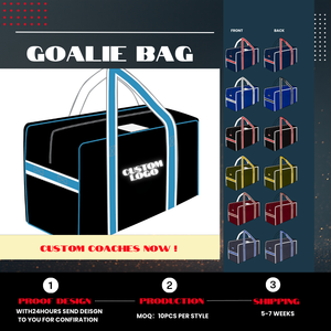 <span class=keywords><strong>Sac</strong></span> d'équipement <span class=keywords><strong>de</strong></span> gardien <span class=keywords><strong>de</strong></span> but <span class=keywords><strong>de</strong></span> <span class=keywords><strong>hockey</strong></span> en PVC durable et imperméable avec fermeture éclair, poignée souple et grande capacité pour les sports d'équipe - Product Image 3