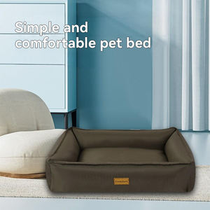 Hot Sale Anpassung Neuartiges Design Luxus Leinwand Haustier bett Große kau beständige zusätzliche Hunde betten Wasserdichtes und biss festes Hunde bett - Product Image 2