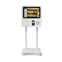 Kiosque à écran tactile avec paiement par carte bancaire Wifi, kiosque mural, appareil de commande pour restaurant, hôpital
