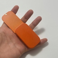Boîte à parfum solide rotative en forme de mangue, porte-clés en alliage de zinc, pot à crème, logo personnalisé, finition mate ou brillante, étui à parfum solide