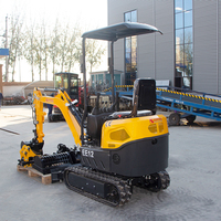 Mini-excavatrice compacte hydraulique économique pour le creusement et les travaux de terrassement, mini-pelleuse domestique à vendre