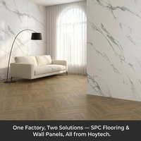 LVT Klick-Bodenbelag 5mm Geprägte Holzoptik Breite Dielen Wasserdichter Umweltfreundlicher Schwimmender Vinylboden für Hotel Büro Küche
