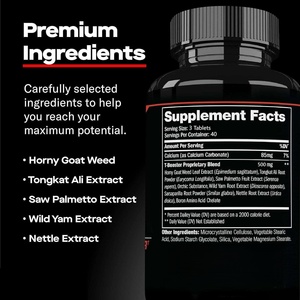 Compléments alimentaires à base de plantes pour augmenter la testostérone chez les hommes, personnalisés, naturels et biologiques, best-sellers, améliorant l'endurance et la force - Product Image 5