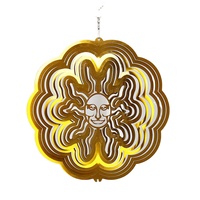 Tournesol à vent 3D coloré en forme d'animal, style papillon, 12 pouces, en acier inoxydable, finition antique, personnalisable