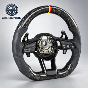 Volant de voiture en fibre de carbone personnalisé pour Audi A3 8P A5 A6 C6 B8 C7 A4 A7 RS6 A8L Q3 RS3 RSQ8 S4 S3 SQ5 R S Line RS - Product Image 6