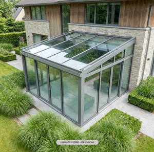 Solárium de Lujo para Todas las Estaciones, de Aluminio y Vidrio, Aislado, Jardín de Invierno para Espacios Exteriores - Product Image 1
