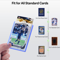 JUZI Protège-cartes de sport en PVC personnalisés 130pt taille standard pour cartes Pokémon, de baseball et TCG, Top Loaders 5.2MM