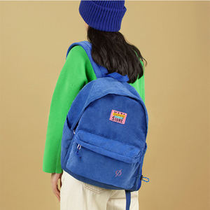 2022 Nieuwe Stijl Multicolor High School Student Tiener Corduroy Rugzak - Product Image 5