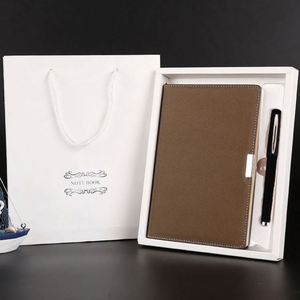 Agenda Personalizada A5, Cuaderno de Cuero PU de Lujo, Juego de Caja de Regalo con Bolígrafo, Papelería de Negocios para Uso Escolar - Product Image 2