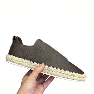 Scarpe Casual in Pelle Originali Italiane Comode e Versatili Scarpe Sportive Casual da Uomo Scarpe da Skateboard con Suola in <span class=keywords><strong>Rattan</strong></span> - Product Image 4