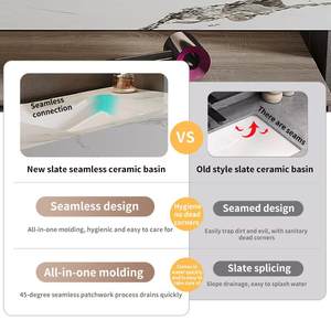 2025 OEM Juerte madeira maciç<span class=keywords><strong>a</strong></span> moderna vaidade banheiro duplo pia armário conjunto com espelho torneira gaveta-jantar & uso do quarto - Product Image 5