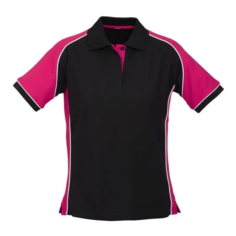 OEM Design China Großhandel Cool Dry Striped Pink Golf Polo T-Shirts