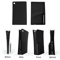 Housse de protection ultra-fine anti-rayures et anti-poussière pour console PlayStation 5 Slim, coque de protection en silicone