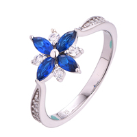 Bague de fiançailles ajustable tendance en argent sterling 925 avec moissanite pour femmes et hommes, bijoux de qualité supérieure en gros QX