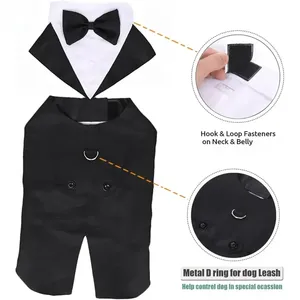 Disfraz para Perro Grande, Desmontable, <span class=keywords><strong>de</strong></span> Dos Piezas, Traje <span class=keywords><strong>de</strong></span> Boda para Perro, Ropa Negra para Perro, Vestido para Otoño, Productos para Mascotas <span class=keywords><strong>de</strong></span> Razas Grandes - Product Image 4