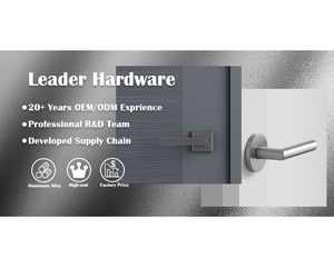 Nhôm hợp kim magiê tùy chỉnh cửa đòn bẩy xử lý cửa xử lý với tấm - Product Image 2