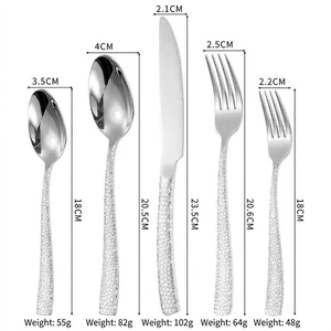 ชุดช้อนส้อมมีดสแตนเลส DSF76 พร้อมด้ามจับแบบมีร่อง ทนทาน ใช้ได้ทุกฤดูกาล - Product Image 2