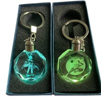 LLavero de cristal de Anime personalizado, Sasuke Itachi, colgante de doble cara de dibujos animados