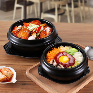 Olla de Cerámica Coreana de Alta Calidad con Logotipo Personalizado, para Sopa Miso, Guisos y Bibimbap, Tazón de Piedra Versátil - Product Image 6