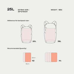 Sacchetti Sottovuoto Premium Personalizzabili <span class=keywords><strong>per</strong></span> <span class=keywords><strong>Valigie</strong></span> e Armadi, Organizzatore da Viaggio Riutilizzabile <span class=keywords><strong>per</strong></span> Vestiti - Product Image 6