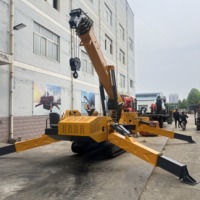 Grue araignée tout-terrain extérieure haute performance, capacité 3t, 5t, 8t, contrôle précis