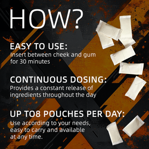 Sachets Nootropiques énergétiques à la caféine 100mg personnalisés par Vigo Substituts efficaces sans nicotine Sachets de caféine d'ingrédients naturels - Product Image 4