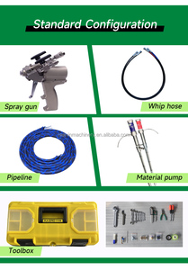 <span class=keywords><strong>Kit</strong></span> d'isolation en <span class=keywords><strong>mousse</strong></span> de <span class=keywords><strong>polyuréthane</strong></span> pulvérisée en gros, machine à pulvériser de la polyurée pour l'isolation des murs et des toitures - Product Image 6