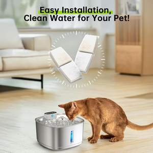 Umweltfreundliche 6er-Pack Katzenbrunnenfilter 108oz/3,2L Kabellose 2er-Pack Pumpen-Vorfilter mit Aktivkohle aus Kokosnussschalen - Product Image 6