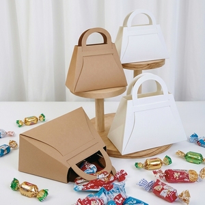 CSMD cina fornitori personalizzati finestra trasparente festa sacchetto regalo all'ingrosso di colore bianco piccolo souvenir sacchetto di <span class=keywords><strong>carta</strong></span> di stoccaggio per gli ospiti - Product Image 1