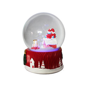 Natal bonito Snow Globes Snowballs luzes LED para casa interior mesa mesa decoração - Product Image 3