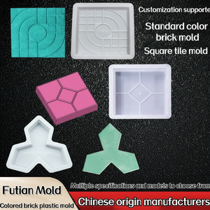Moules de pavés emboîtables en <span class=keywords><strong>PVC</strong></span>/PP Futian pour dalles de <span class=keywords><strong>jardin</strong></span> extérieures en béton, appareil ménager - Product Image 1