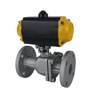 Vanne à bille sanitaire pneumatique en acier inoxydable de qualité alimentaire COVNA, réduction tarifaire, DN20, 3/4 pouce, 3 voies, port en T, tri-clamp - Product Image 2