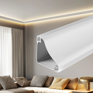 Profilé LED en aluminium à éclairage <span class=keywords><strong>indirect</strong></span> bidirectionnel pour montage mural, plafond ou en coin, bande lumineuse linéaire - Product Image 3