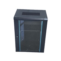 Baie de serveur réseau murale 15U, armoire d'équipement standard en acier de 19 pouces