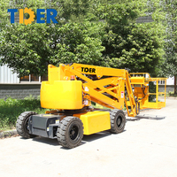 Nacelle élévatrice articulée électrique autopropulsée TDER 12 14 16 18 20 22 24 mètres (45 pieds 90 pieds 140 pieds) facile à conduire pour la construction