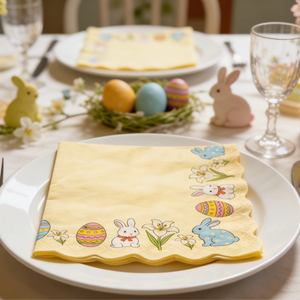 Serviettes <span class=keywords><strong>en</strong></span> <span class=keywords><strong>papier</strong></span> jetables vintage pour Pâques, Nouveautés : Fournitures et décorations pour la restauration et les fêtes. - Product Image 1