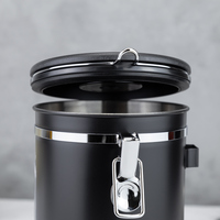 Conteneur hermétique personnalisé de 2,8 L pour noix, cacao, pour une fraîcheur prolongée, réservoir scellé en acier inoxydable, pot, bocal, boîte de rangement pour grains de café