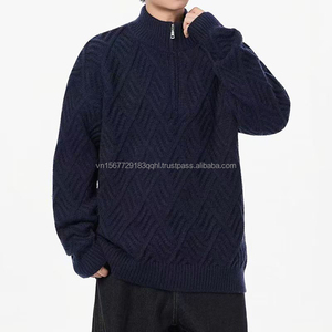 Pull mi-zippé pour homme automne-hiver 2026, mode adolescente, pull en tricot assorti à toutes les tenues - Product Image 6