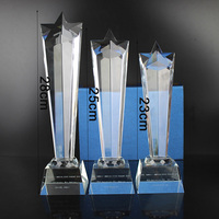 Trophée en cristal de verre de haute qualité pour événements sportifs, coupe de champion, récompense de mode, souvenir encourageant