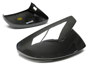 Coque de rétroviseur en fibre de carbone sèche ABT pour Audi A6 C8 A8 S8 A7 S7 S6 RS6 Noir - Product Image 2