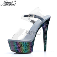 Sandales à talons sexy de 6 pouces pour femmes, grande taille, chaussures érotiques pour la pole dance, chaussures de strip-teaseuse, chaussures érotiques exotiques et perverses pour le coucher