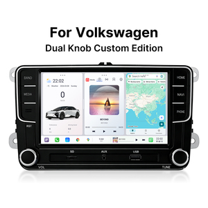Youducar - Radio de Coche Android de 7 Pulgadas con Reproductor de DVD y Navegación para VW Golf, Passat, Polo, <span class=keywords><strong>Tiguan</strong></span>, con Dos Perillas, CarPlay Inalámbrico y DSP - Product Image 1