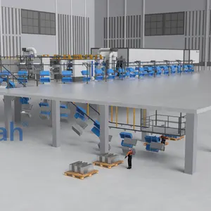 Electrostatic powder painting line automatic spraying equipment