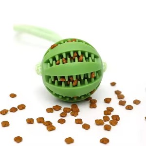 Juguete de cuerda para masticar para perros, juguetes para masticar para mascotas, Bola de Limpieza de dientes para perros, Bola de tratamiento para perros en cuerda con juguete interactivo de tirón <span class=keywords><strong>BallI</strong></span> - Product Image 4