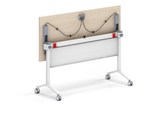 Mesa Plegable Apilable de Tamaño Personalizado de Fábrica OEM con Base de Aluminio, Mesa Plegable Móvil con Ruedas, MOQ Bajo - Product Image 3