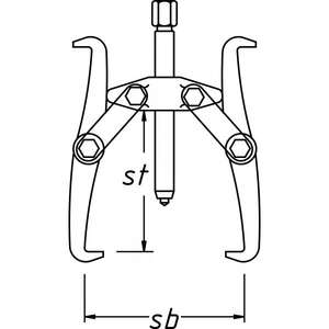 Hazet-1783-22ตัวดึงใช้ได้ทั่วโลก, ตัวดึง4000896136063แบบ2แขนดึง - Product Image 2