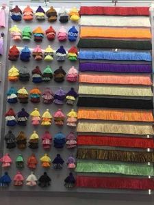 4cm verde azulado azul cepillo flecos Trimtape encaje gitano bohemio flecos ajuste para manualidades costura étnica ajuste flecos cinta - Product Image 3