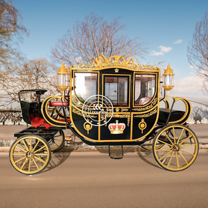 European Style Luxury 4 Wheeled Electric Royal Horse Drawn Carriage <b>Special</b> <b>Transportation</b> for Sale - Product Image 6