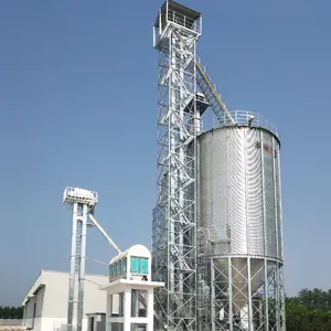 Galvanized Sheet Feed Silo Para Granos 150ton Hopper Bottom Silo For Grain